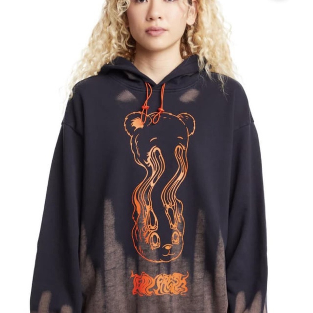 Teddy Fresh Acid Trip Brush Dye Hoodie
